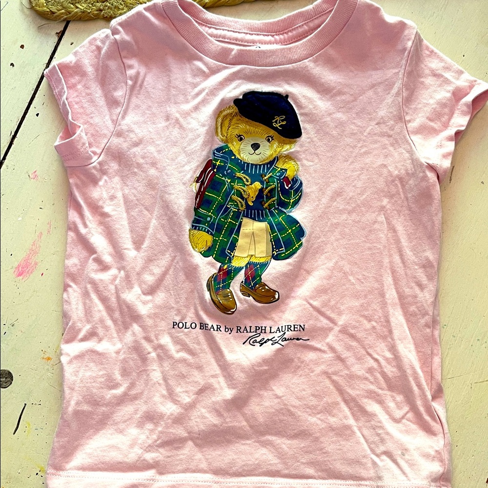Polo by Ralph Lauren Pink Kids Short Sleeve Tee